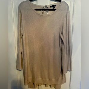 GORGEOUS Tunic Sweater with Tie Back (L) EUC